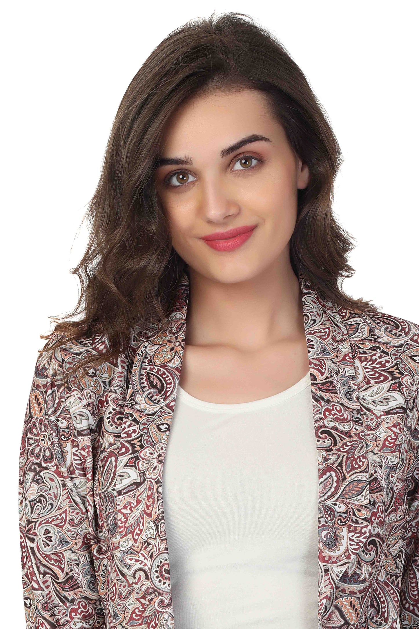 Printed Casual Blazer Jacket for Women