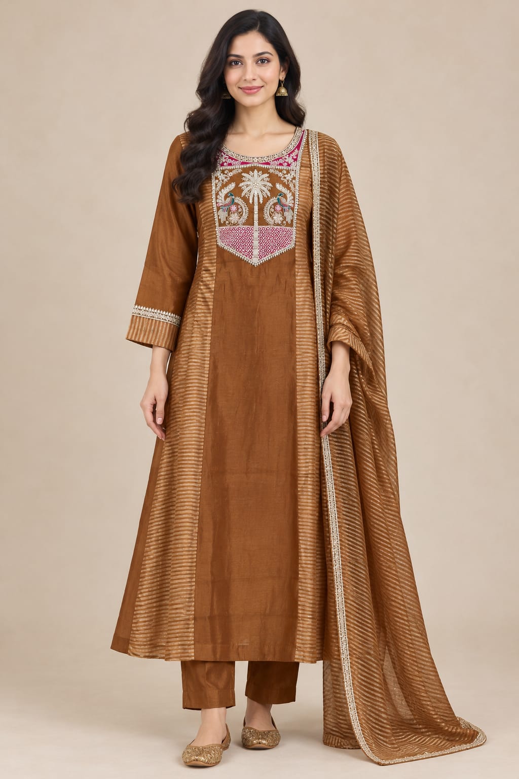 Elegant Embroidered Kurta Set with Dupatta